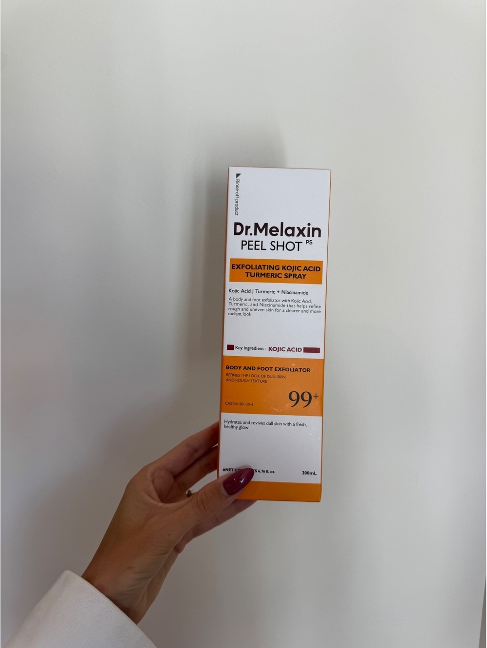 Dr. Melaxin Peel Shot Exfoliating Kojic Acid Turmeric Body & Foot Spray 200mL